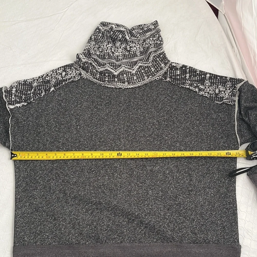 Oddy black and gray heather cowl neck knit top - Picture 8 of 9